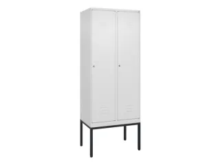locker,HxBxD 2120x800x500mm,2vak,vak B 400mm,cil.-slot,voetonderstel - 1
