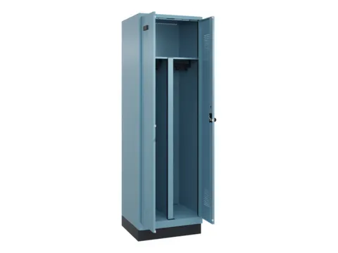 PBM-locker,HxBxD 1950x600x500mm,2vak,vak B 300mm,draaigrendel