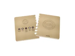 Schrift Adoc BIO A5 ruit 4x8mm 144 pagina's 90gr kraft