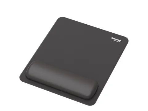 Muismat met polssteun Fellowes Breyta zwart 20x24cm