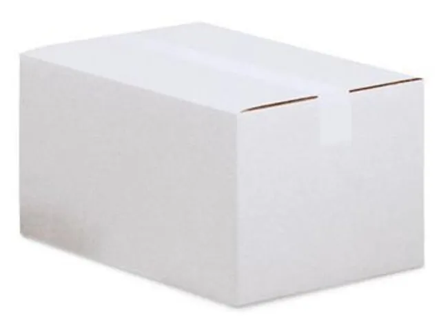 Boîte d'expédition, cannelure simple, 3 mm, blanc ft 370 x 250 x 145