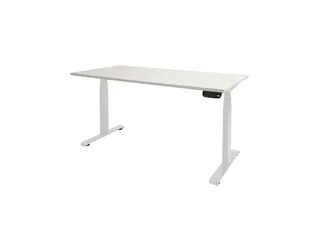 Elektrisch Bureau Dextro Plus 200x100cm Frame Wit Blad Krijtwit - 1