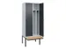 locker voor scheiding van kleding,HxBxD 2120x800x815mm,2vak