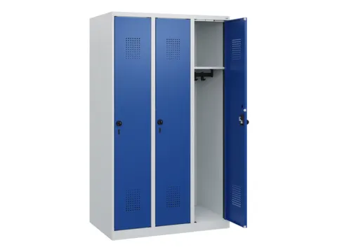 schoollocker,HxBxD 1530x900x500mm,3vak,vak B 300mm,draaigrendel
