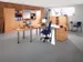 rayonnage de bureau,HxlxP 2004x800x400mm,4xsol en bois,5haut. classeur