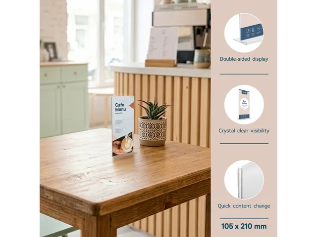 Présentoir de table Europel T 105x210mm