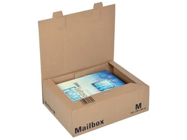 Verzenddoos 325x240x105mm Bruin