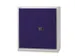 Armoire portes battantes 1000x914x400mm 1 tablette acier gris/bleu