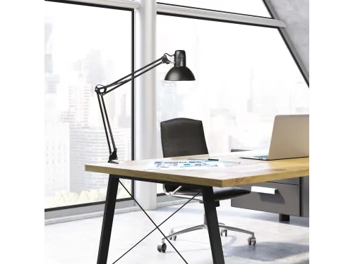 Bureaulamp MAUL Study tafelklem excl.LED lamp E27 zwart