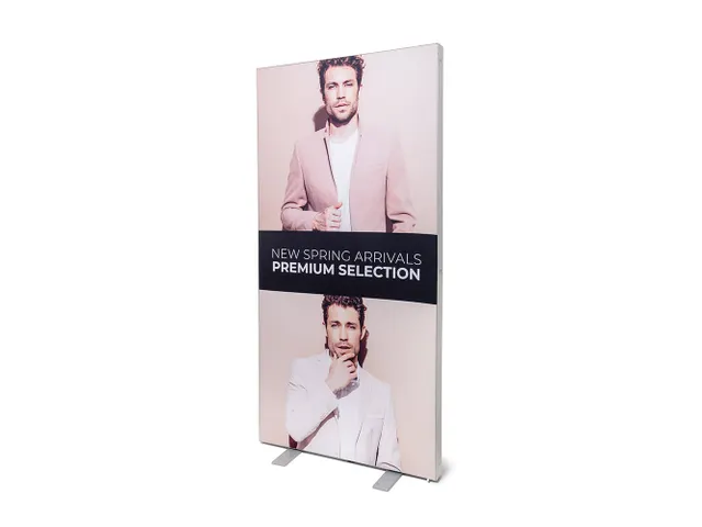 Bannerframe Brightbox Fold&Go 100x200cm LED verlicht Dubbelzijdig