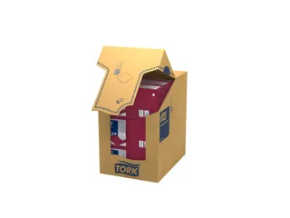 Tork 477824 Cocktailservet Advanced Bordeaux 24x24cm - 3