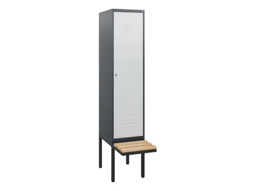 locker met bank,HxBxD 1950x400x815mm,1vak,vak B 400mm,cil.-slot
