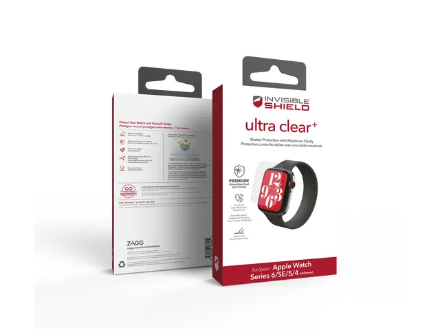 ZAGG InvisibleShield Ultra Clear+, Schermbeschermer, Smartwatch, Trans