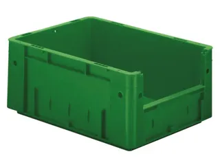 Euronorm Stapelkrat Groen 175x400x300mm 14.5l Gesloten Grijpopening - 1