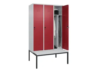 locker voor scheiding van kleding,HxBxD 2120x1200x815mm,3vak - 3