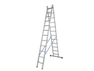 multifunctionele ladder,2x12,sporten,balk L 3,4-6,05m,aluminium - 1