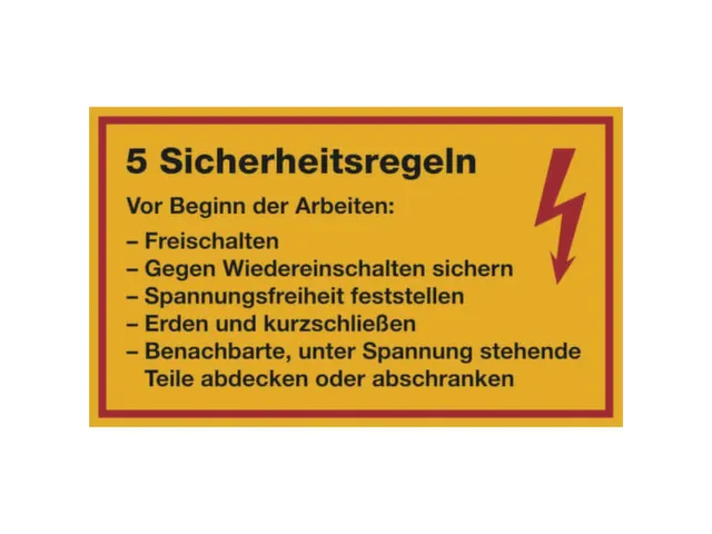 Aanwijzingsbord,5Veiligheidsmaatregelen,Folie,Geel,Zelfklevend
