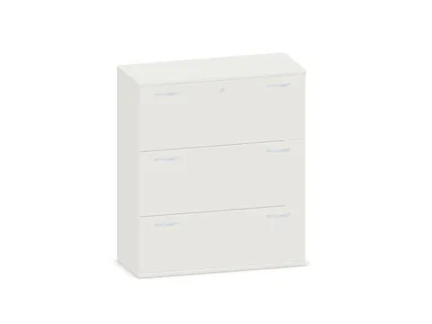 hangmappenkast 1150x1000x430mm 3hangmappenframes Wit