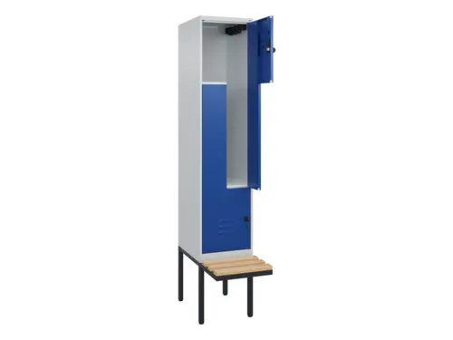 Z-garderobekast,HxBxD 2120x400x815mm,2vak,vak B 400mm,draaigrendel