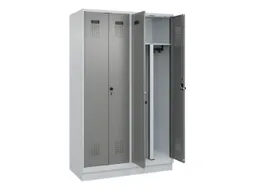 PBM-locker,HxBxD 1950x1200x500mm,4vak,vak B 300mm,draaigrendel