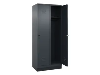 locker,HxBxD 1950x800x500mm,2vak,vak B 400mm,draaigrendel,sokkel - 1