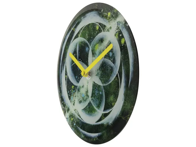 Horloge de Table/Murale 20 cm-Silencieux-Vert-Verre Trempé-NeXtime Co
