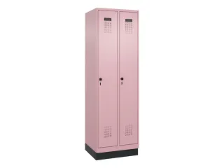 locker,HxBxD 1950x600x500mm,2vak,vak B 300mm,draaigrendel,sokkel - 3