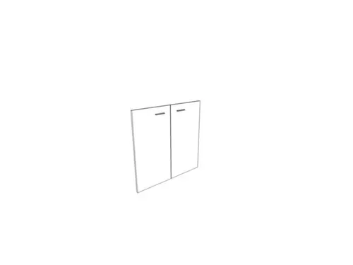 dubbele vleugeldeur,v. scheidingswand,2ordnerhoogte,HxB 860x830mm,hout