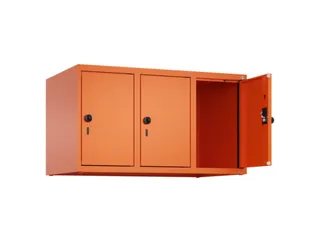 opzetkast,v. locker,3vak.,vak B 300mm,HxBxD 500x900x500mm,draaigrendel - 1