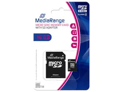 Mediarange Sdhc Geheugenkaart 16gb Adapter
