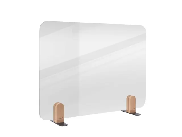Bureauscherm Elements doorzichtig 60x80cm Houder