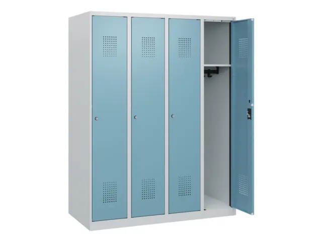 schoollocker,HxBxD 1530x1200x500mm,4vak,vak B 300mm,cil.-slot