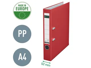 Ordner Leitz 1015 A4 50mm PP rood - 4