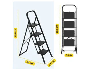 Huishoudtrap BRASQ 4 treden SLM400 zwart - 3