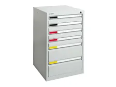 Ladekast Hxbxd 900x500x500mm 6 Laden Romp Ral7035