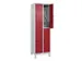 dubbeldekse locker,HxBxD 1950x600x500mm,2x2vak.,vak B 300mm