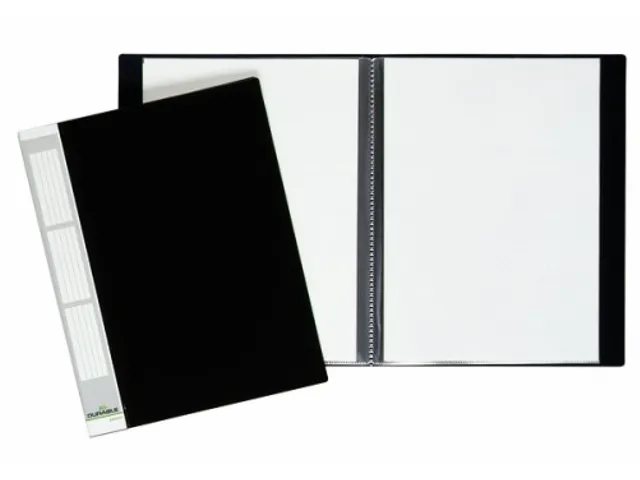 Showalbum A4 20 Tassen Duralook Zwart