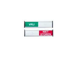 Infobord vrij/niet storen 125x30mm