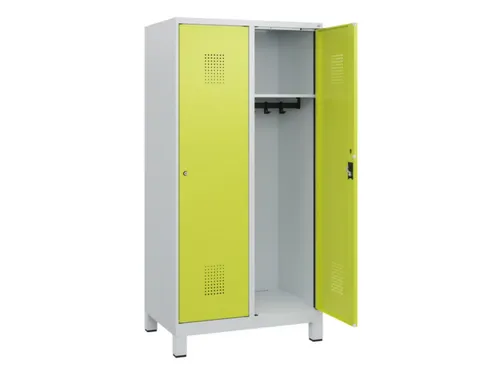 schoollocker,HxBxD 1630x800x500mm,2vak,vak B 400mm,cil.-slot,voeten
