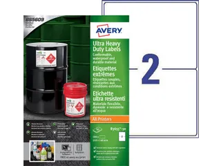 Etiket Avery B3655-50 148x210mm polyethyleen wit 100 stuks - 1