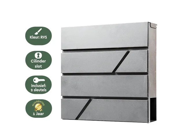 Brievenbus Deluxe RVS