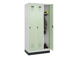 locker,HxBxD 1950x900x500mm,3vak,vak B 300mm,draaigrendel,sokkel