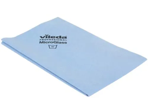 Vileda Microvezeldoek Microglass 38x60cm Blauw, Pak Van 3 Stuks