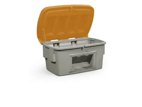 strooigoedbak,200l,HxBxD 665x975x705mm,PE,grijs,deksel oranje