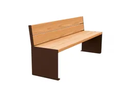zitbank,B 1800mm,3latten,hout-zitting licht eikenhout,zitting H 450mm