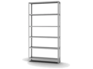 magazijnstelling,grondveld,HxBxD 2500x1300x300mm,vaklast 200kg - 2