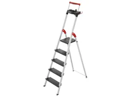 staande trap,5 XXL treden,treden/platform zwart,Stand H 1,06m