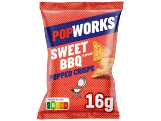 Chips Popworks Sweet BBQ 16gr - 2