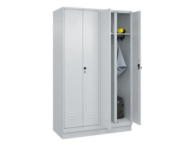 locker voor scheiding van kleding,HxBxD 1950x1200x500mm,4vak