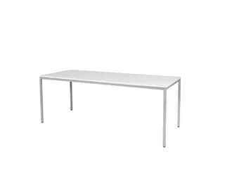 Domino Basic Tafel Vaste Hoogte 2000x800mm Grijs 25mm Alu 4-Poots - 1
